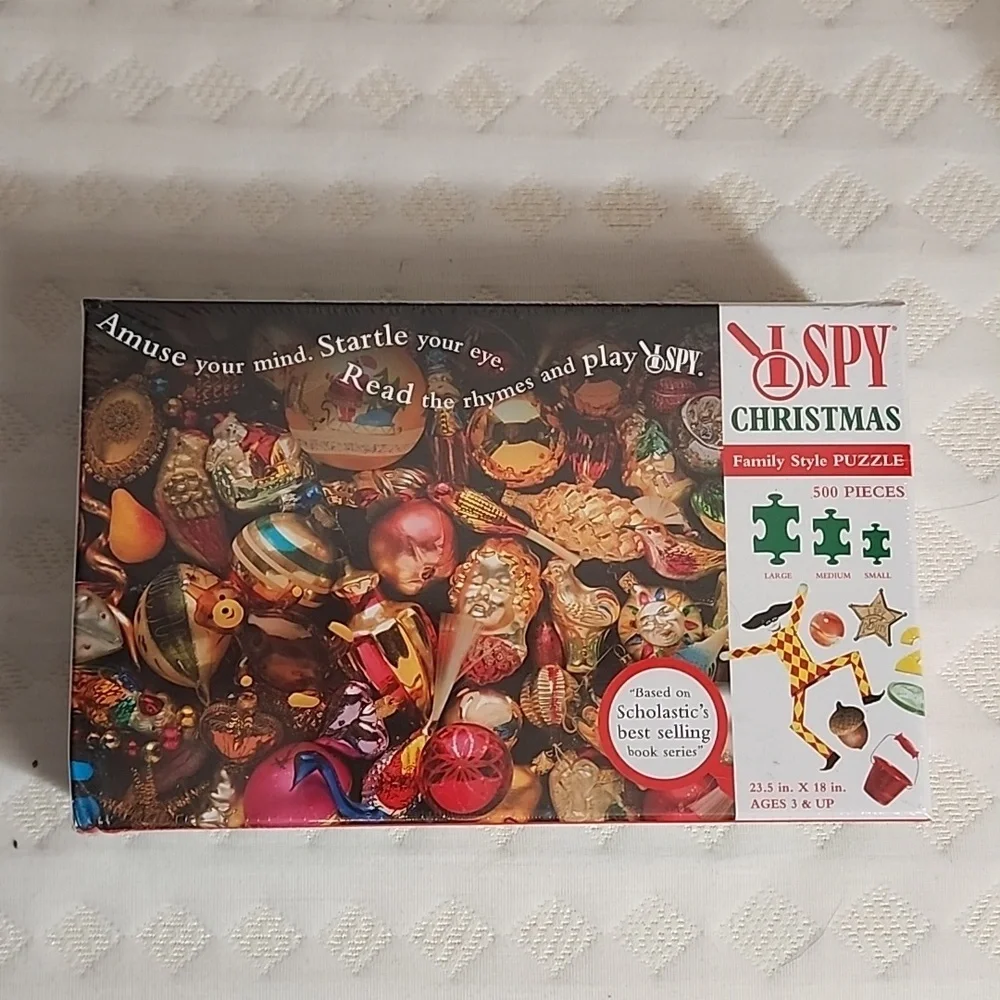 I SPY christmas family style puzzle 500 pieces nwt